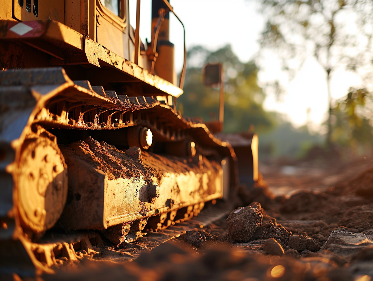 bulldozer chantier