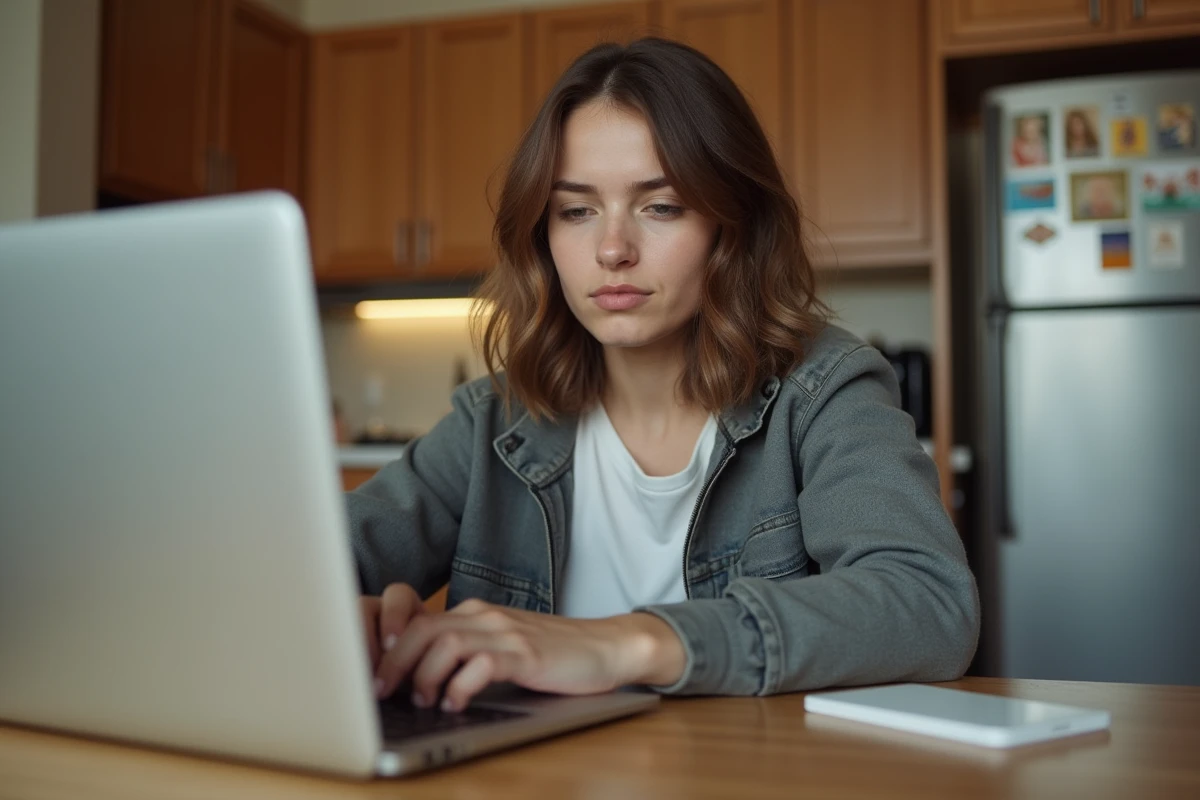 Femme compare ses tarifs d