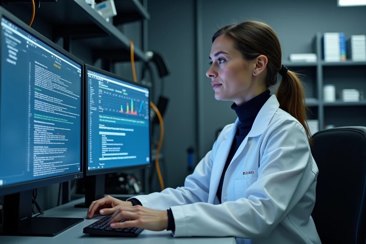 Ingénieure diagnostiquant le code erreur P2563 Peugeot sur écran de diagnostic après reprogrammation turbo